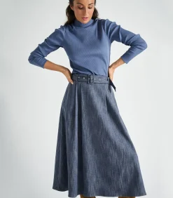 Jeansrok in denimstof