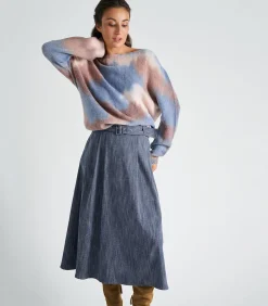 Jeansrok in denimstof