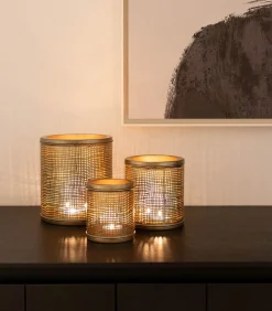 Joleen - Theelichthouder - Zwart