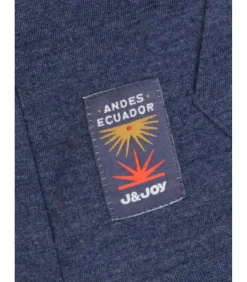 Jongens T-shirt met lange mouwen, veelkleurige streep en opstaande kraag