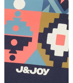 Jongens T-shirt met lange mouwen en abstracte print op de rug