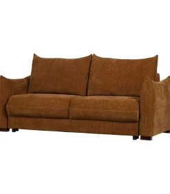 Jonne 3-Zits Slaapbank - Chennile - Bruin - 92x233x105