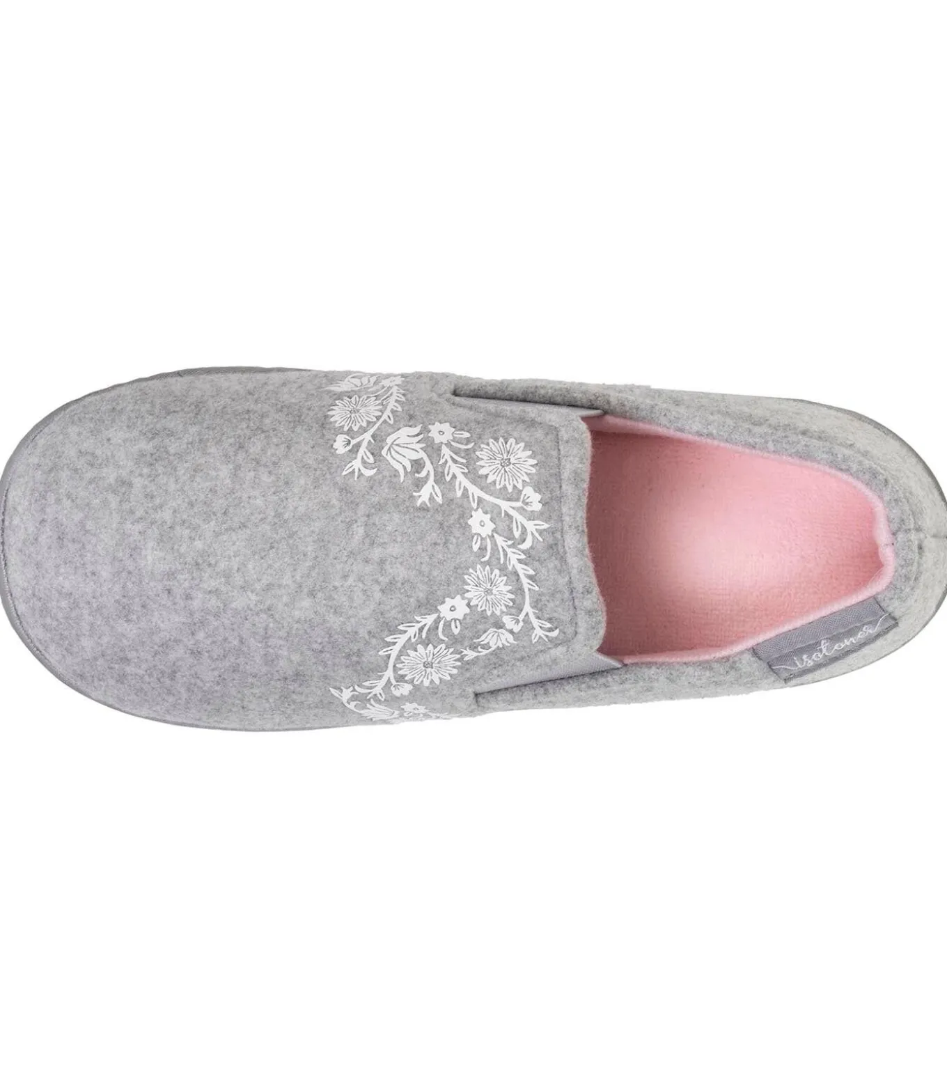 Junior Arabesque Comfort Slippers Heather Grey