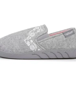 Junior Arabesque Comfort Slippers Heather Grey