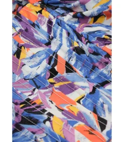 Jurk met ruches en floral print