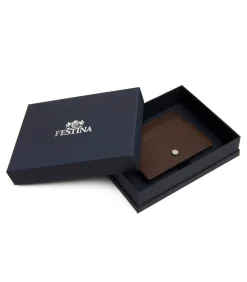 Kaartenhouder Button Brown