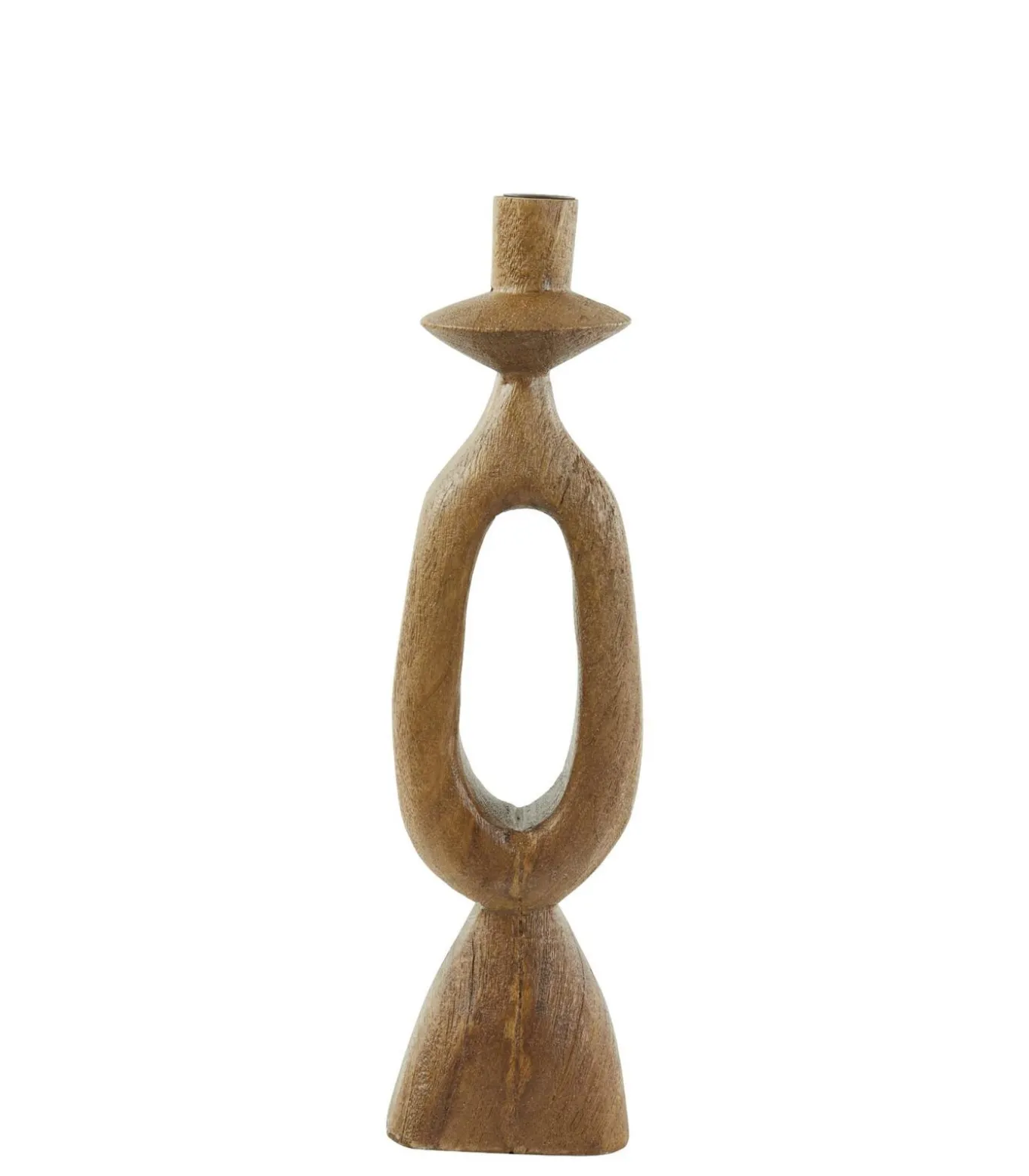 Kandelaar Django - Bruin - 13x13x43cm