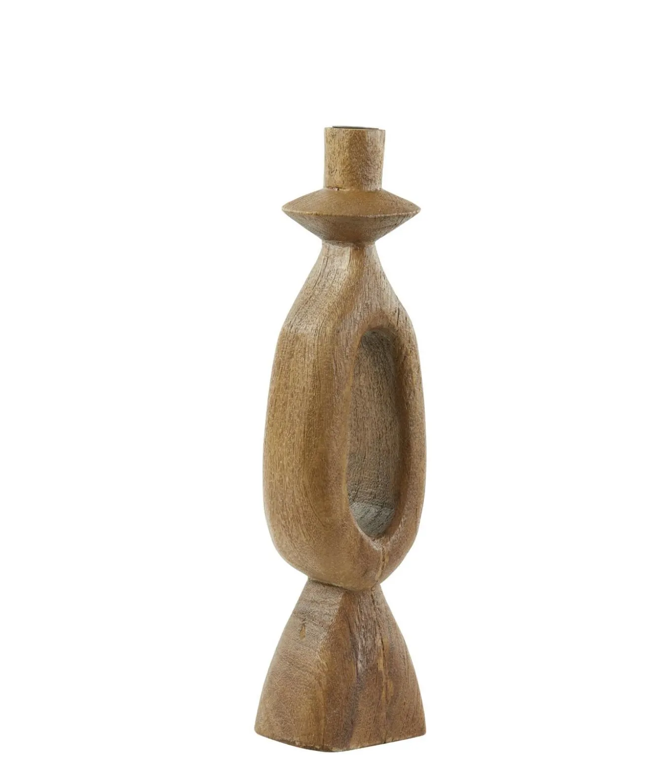 Kandelaar Django - Bruin - 13x13x43cm