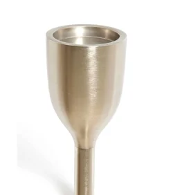 Kandelaar Velez - Mat Zilver - Ø13x77cm