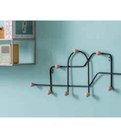 Kapstok Mace - Mat Zwart - 71x4x27cm