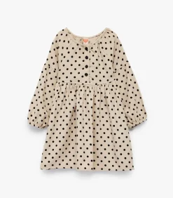 Katoenen Babykleding Polka Dot Jurk Lange Mouwen