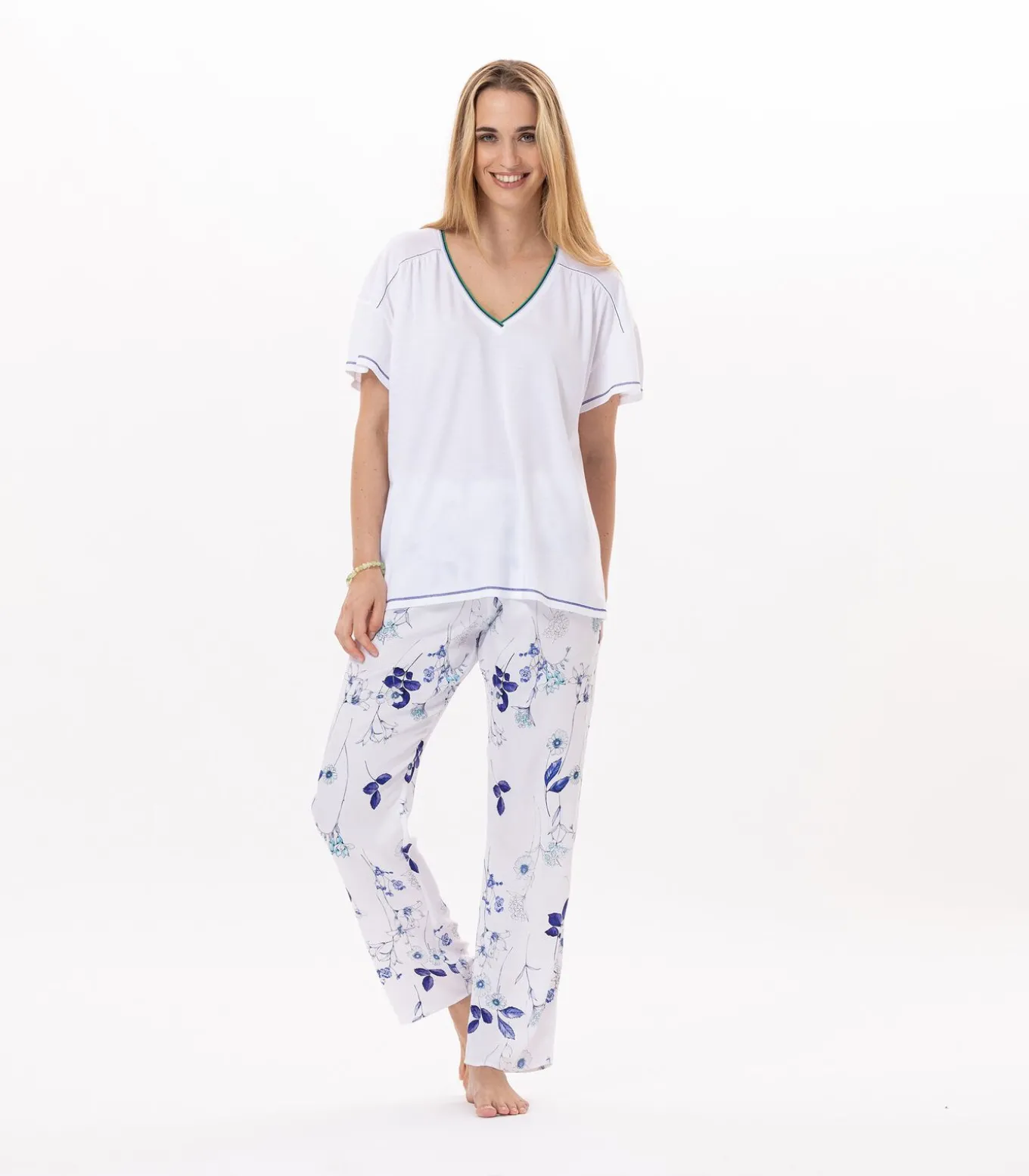 Katoenen en viscose pyjama VALENSOLE 902