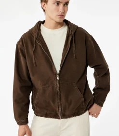 Katoenen Oversized Hoodie Jack met Rits