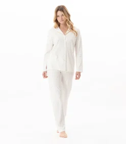 Katoenen pyjama met knopen LUNA 106