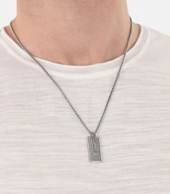 Ketting met hanger voor mannen, roestvrij staal