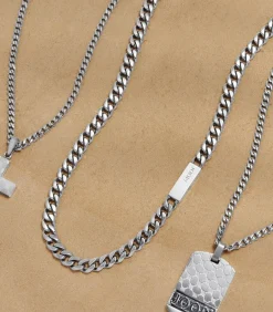 Ketting met hanger voor mannen, kruis van roestvrij staal