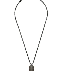 Ketting met hanger voor mannen, roestvrij staal