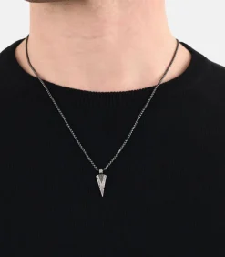 Ketting met hanger voor mannen, roestvrij staal