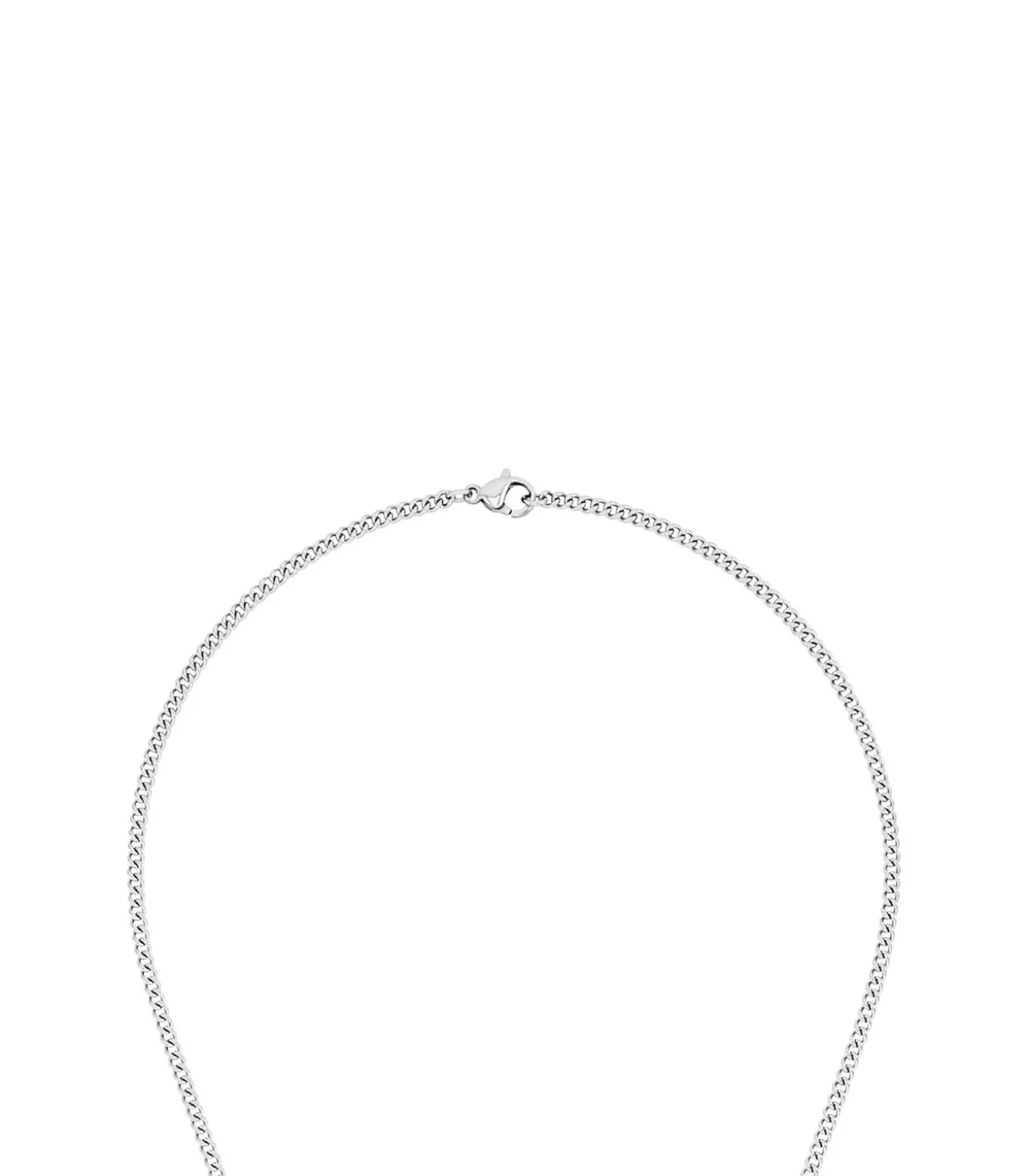 Ketting met hanger voor mannen, kruis van roestvrij staal