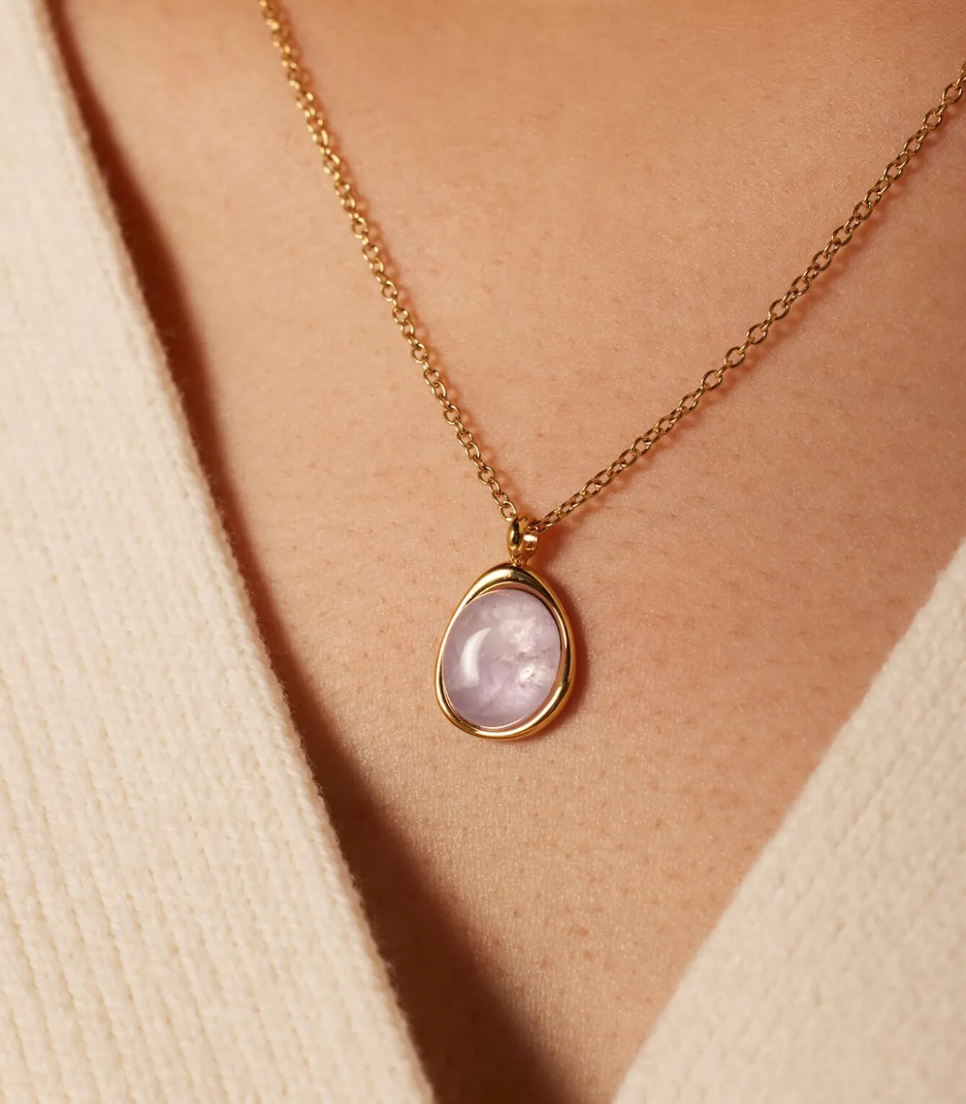 Ketting Staal 47 cm - Goudkleurig