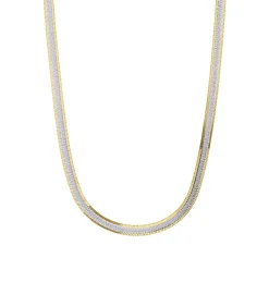 Ketting Zilver 45 cm - Goud- en Zilverkleurig