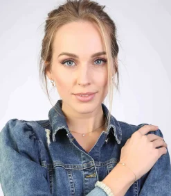 Ketting Zilver 45 cm - Goudkleurig