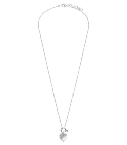 Ketting Zilver 45 cm - Parel