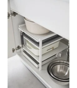 Keukenkast Organizer - 3 niveaus - Tower - Wit