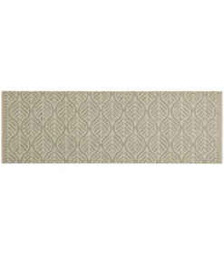 Keukenmat wasbaar bladprint 60x180 cm fluweel