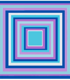 Kleine zijden sjaal Purple Blue Navy Cléo