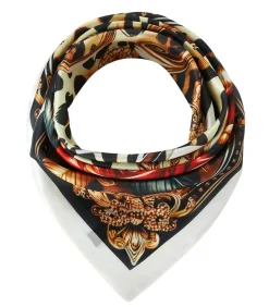 Kleine zijden vierkante Roze Luipaard Cléo