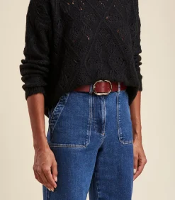 Koehide lederen riem