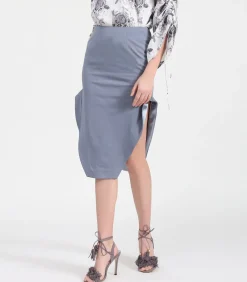 Kokerrok met hoge zijsplitten