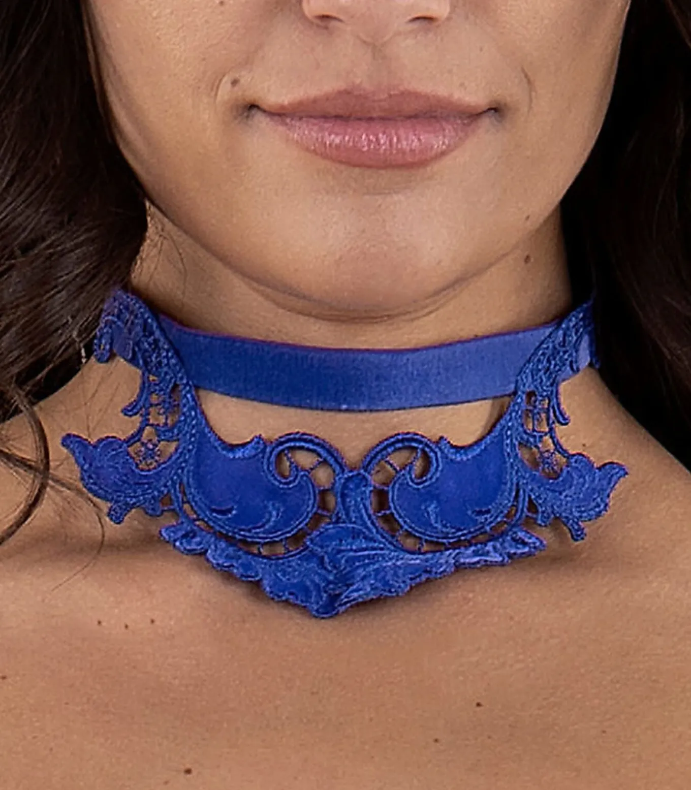 Koninklijke halsketting Wish blauw