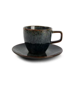 Kop 20cl en schotel 14,5cm saffier Mielo - (x4)