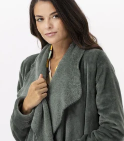 Kort jasje van flanellen pluche ESSENTIEL H73B