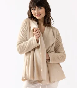 Kort jasje van flanellen pluche ESSENTIEL H73B