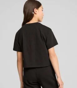 Kort meisjes-T-shirt Logo