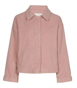 Kort roze jasje in loose fit