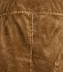 Korte bruine fluwelen jas