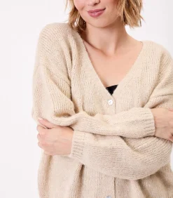 Korte effen gebreide vest APPACHE