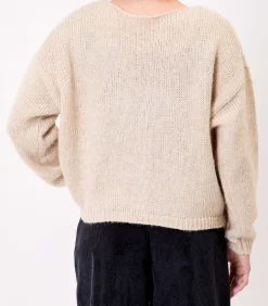 Korte effen gebreide vest APPACHE