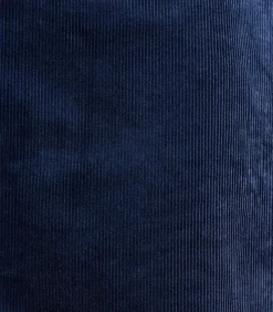 Korte rok in marineblauw fluweel