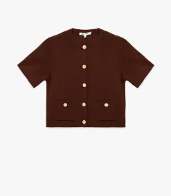 Korte Trui Knoopsluiting Zakdetails