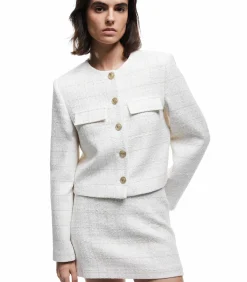 Koton Buttoned Tweed Jacket