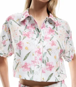 Koton Floral Crop Shirt