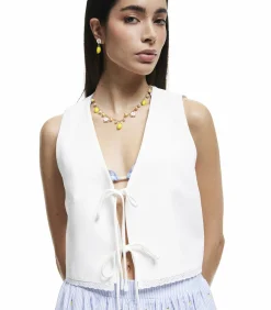 Koton Front Tie Detail Vest