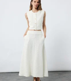 Koton Midi Flared Skirt