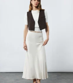 Koton Midi Satin Skirt