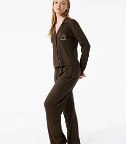 Koton Shirt Collar Pajama Set